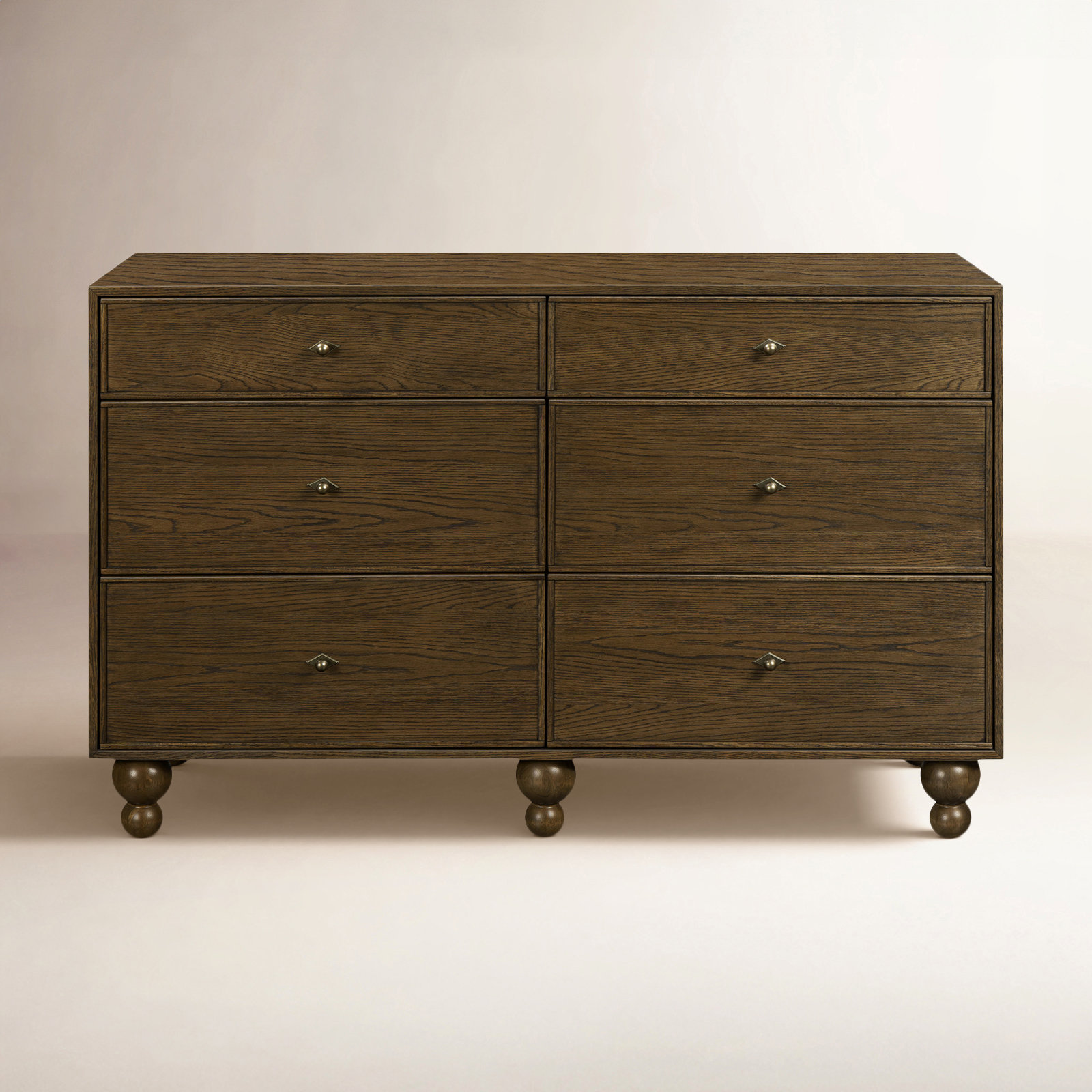 Astre 6-Drawer Wide Assembled Dresser (54") by Nate Berkus, Toffee