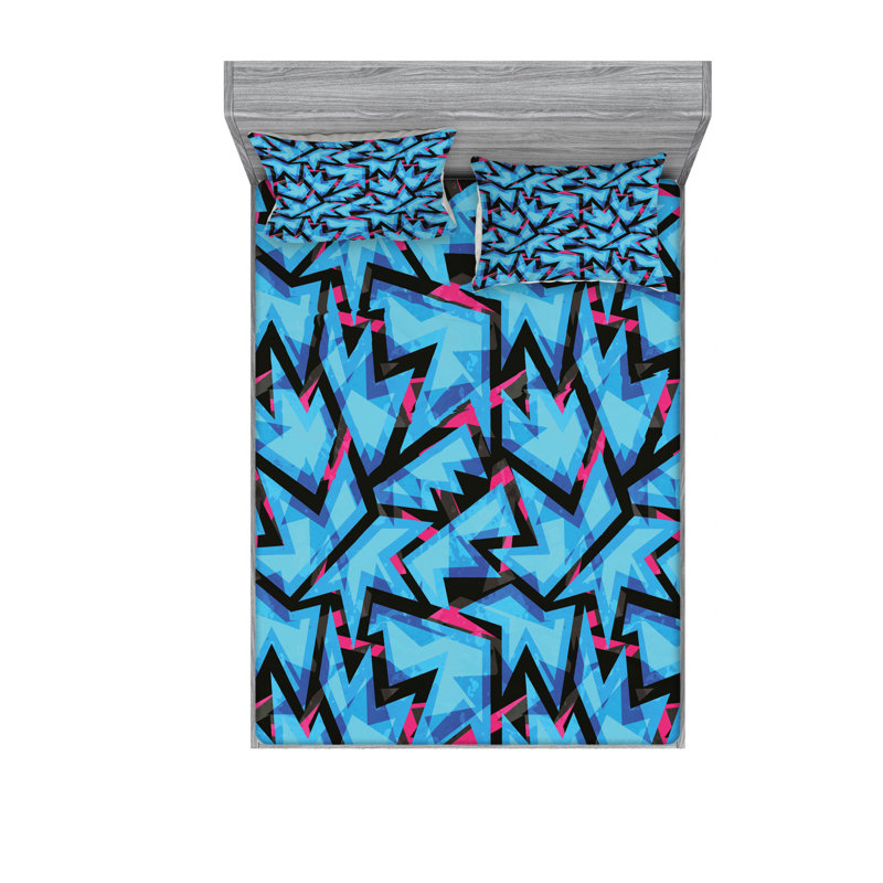 Microfiber Sheet Set, Queen Sheet Set with Fitted Sheet