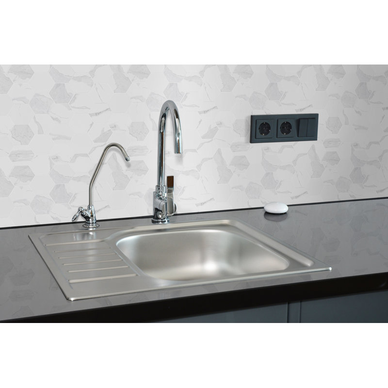 Ardena 12 in. x 12 in. Matte Porcelain Hexagon Stone Look Floor and Wall Tile, Silva