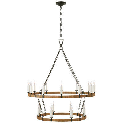 Darlana 20 - Light Wagon Wheel Chandelier