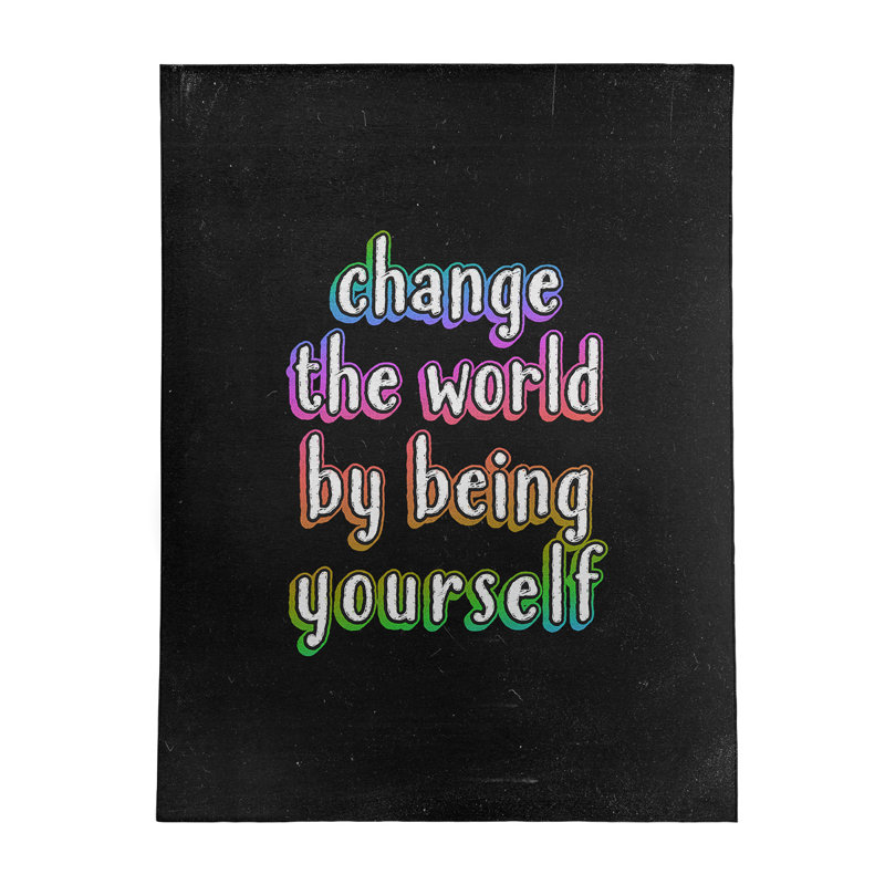Quotes Chenille Indoor Rug, Rectangle 9' x 12'