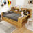 Multi-Functional Daybed With Two Storage Drawers And Study Desk-1483098141-1483098142