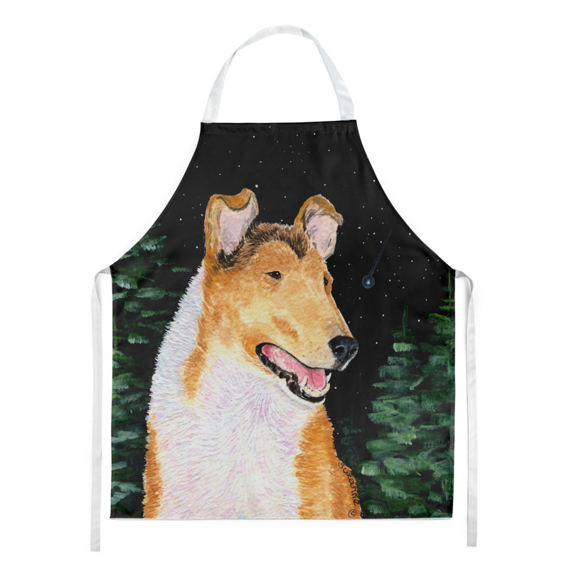 Tablier lisse collie starry night