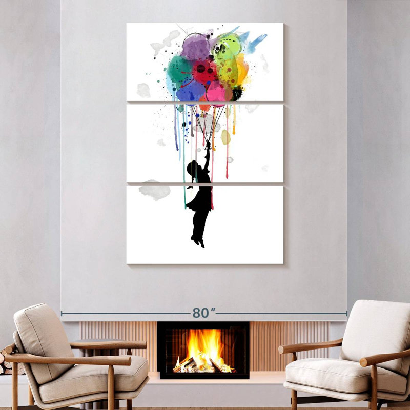 Leisha Drips Balloon, 74" H x 48" W