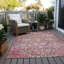 Tapis intérieur / extérieur Xhevrie Merlot lavable à la machine-142180402