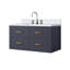 Single Bath Vanity with White Quartz Top and Faucet Set-724092019-724092018