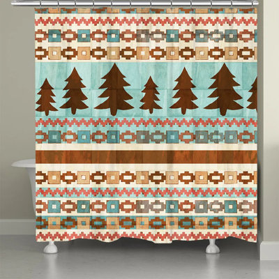 Rideau de douche simple tribal trees Harkless