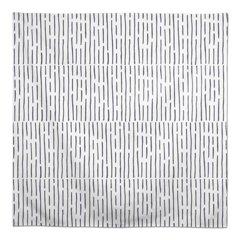 Abstract Square Tablecloth, Dark Gray