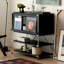 Vitrines noires en bois massif