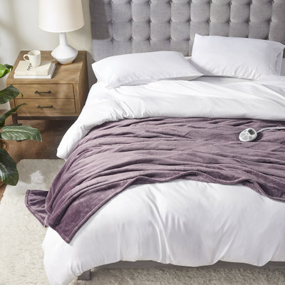 Serta Parsa Heated Plush Blanket