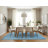 Contemporary Sky Blue Area Rug-301356421