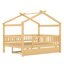 Lit en bois avec couchette