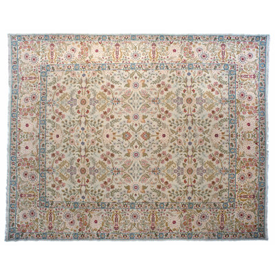 One-of-a-Kind Rectangle 9'2" x 11'2" Hand Knotted Area Rug