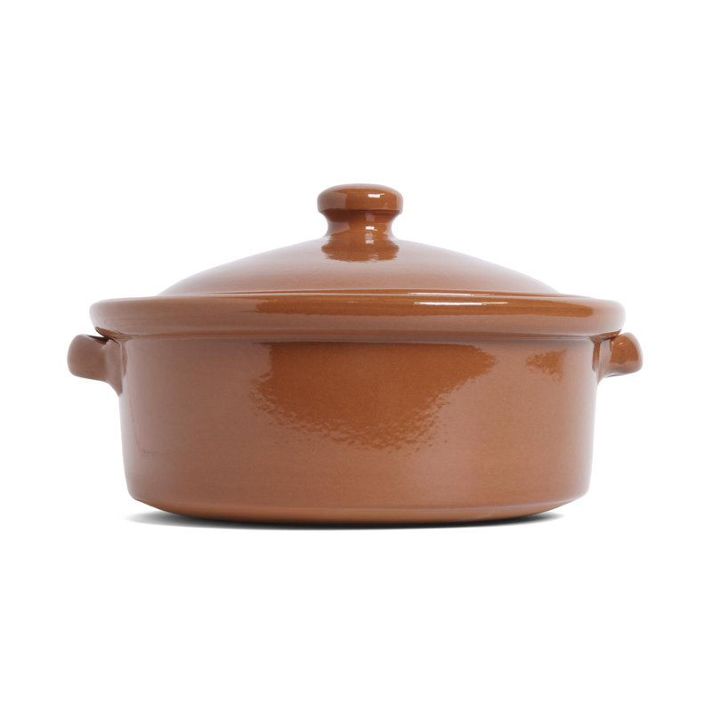 World Menagerie Abadie Terracotta Round Casserole, 12cm W x 12cm D, Brown