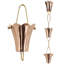 Hentschel Copper Plants & Flowers Rain Chain