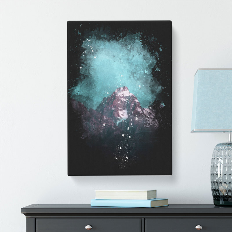 Mountain Peak In Wyoming - Wrapped Canvas Print, 91cm H x 60cm W x 3cm D