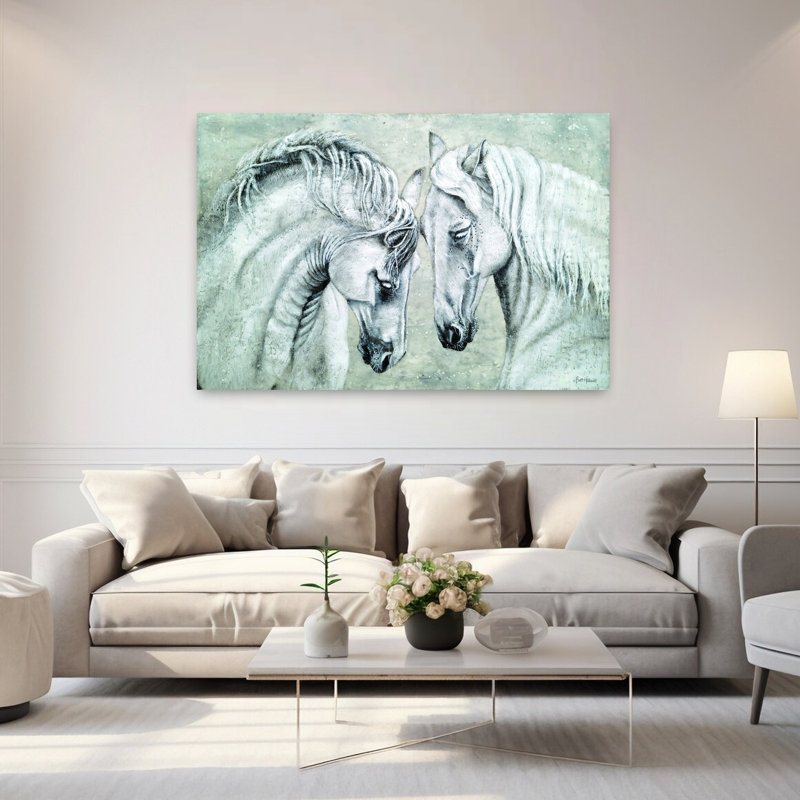 Sans mots, art cheval contemporain, H 40 po x l 60 po