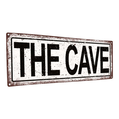 Distressed, The Cave Metal Sign