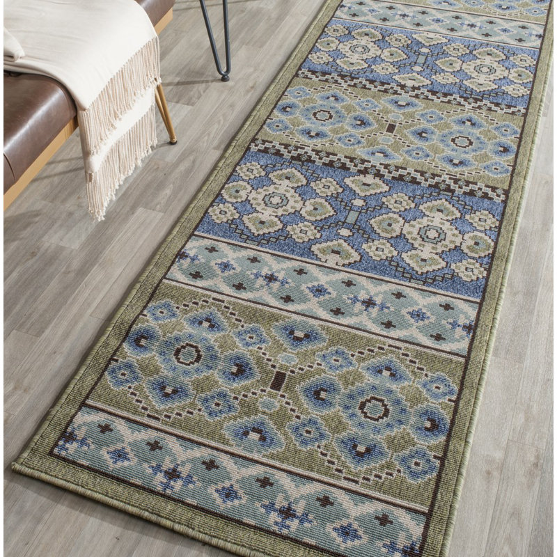 Embyr Performance Ikat Indoor/Outdoor Area Rug, Runner 2'3" x 10'