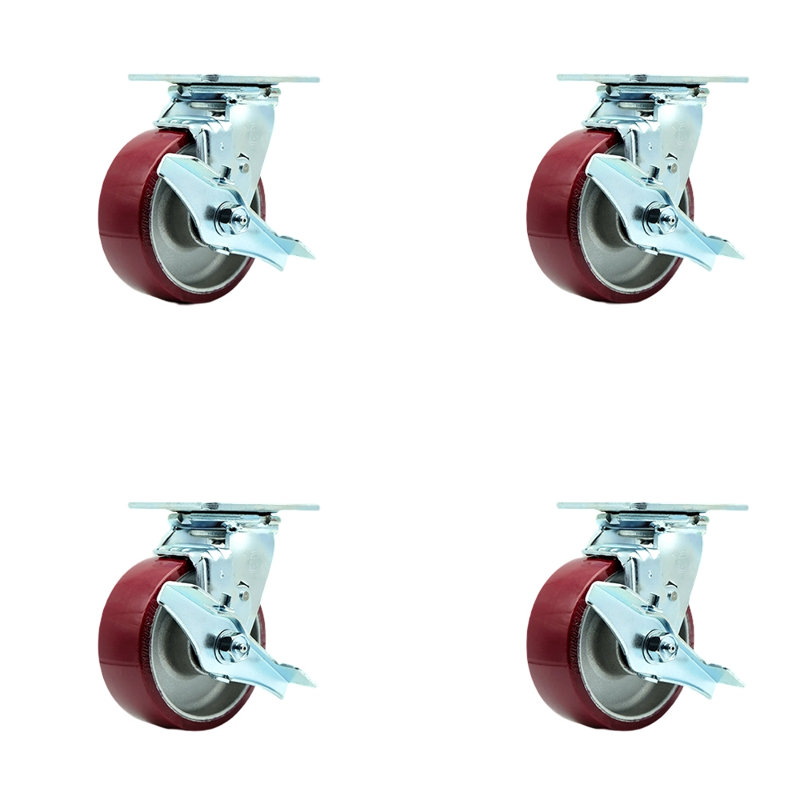 Polyurethane on Aluminum Caster