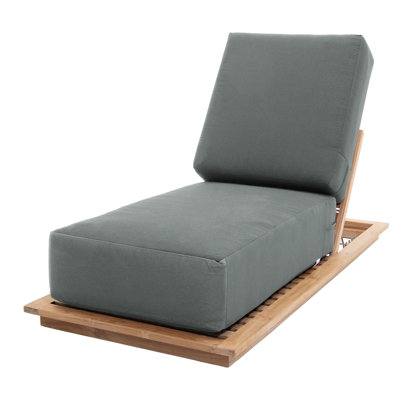 Varenna 27.5'' Outdoor Teak Chaise Lounge