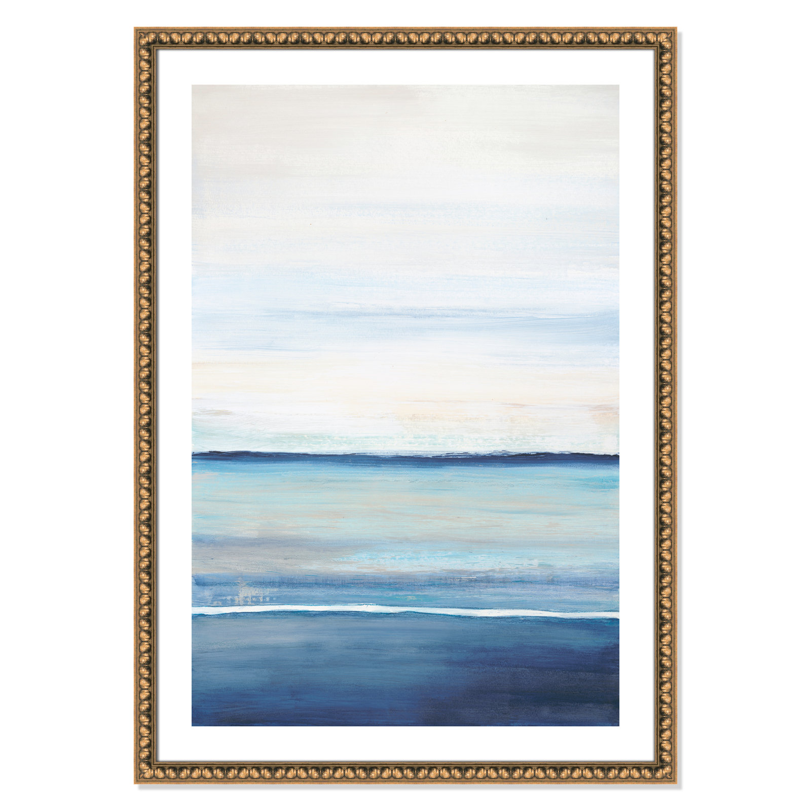 Emmit "Distant Whispers" Print by Filippo Ioco, 41.5" H x 29.5" W x 1.13" D, Gold Bead Framed Paper