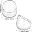 Glass Terrarium Bowl Vase for Succulent Planting Slanted Mouth Design Clear Round Plant Pot for Moss Indoor Plants Desks and Bookshelves 12.00 X 11.00 X 10.00 cm