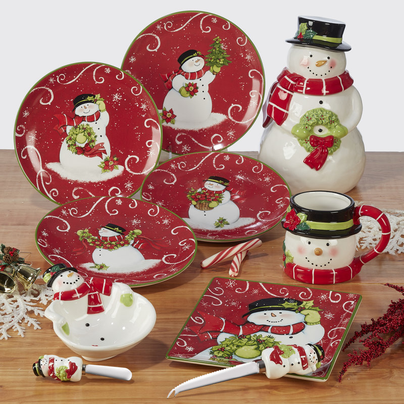 Holiday Magic Snowman Set Of 4 3-D Mug