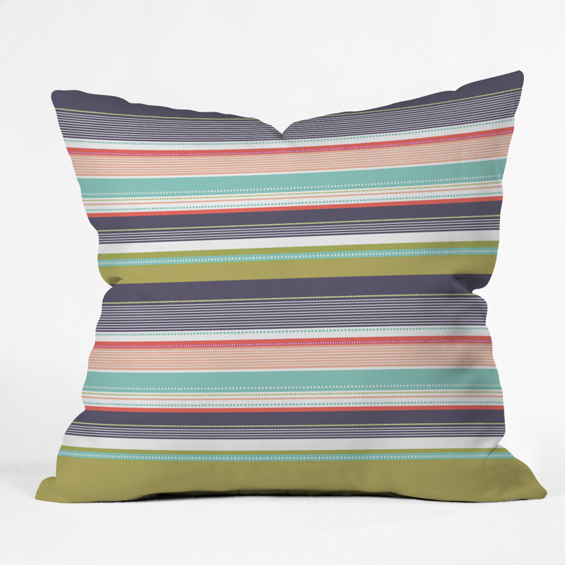 Wendy Kendall Multi Stripe Throw Pillow, 20" x 20"