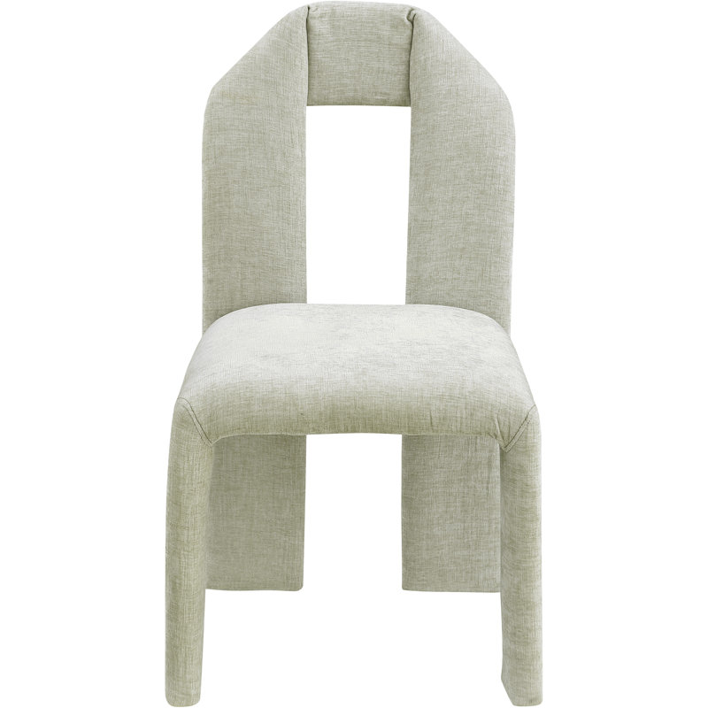 Bennett Upholstered Dining Chair, Mint Chenille Fabric