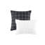 Édredon double à carreaux, 2 taies décoratives, coussins décoratifs, couvre-oreillers et rembourrage lavables à la machine, nettoyer les taches, comprimé, repasser à la vapeur nécessaire, textile-120252347
