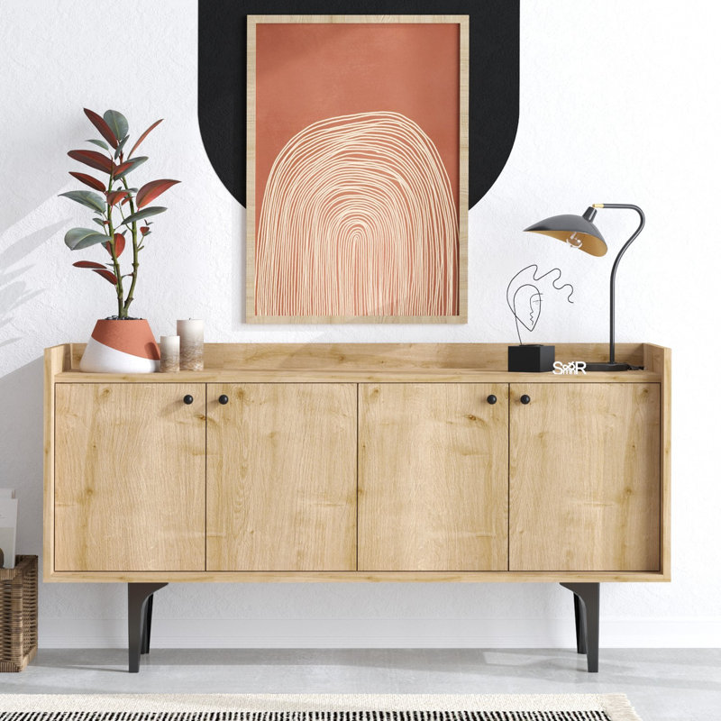 Anatolija 150cm Console Table, Brown/Beige