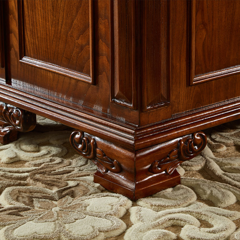 European style desk, 30.71" H x 70.87" W x 31.5" D