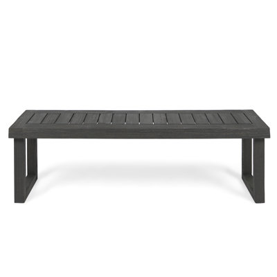 Weather- Wood Bench In Dark Grey, 61.01"W X 14.94"D 18"H Grey - To Minor Weather Conditions, 60"X15"X18
