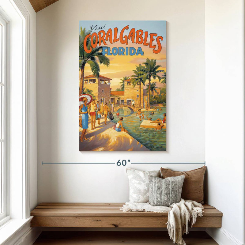 Aime, visite de Coral Gables, Floride, H 48 po x l 32 po