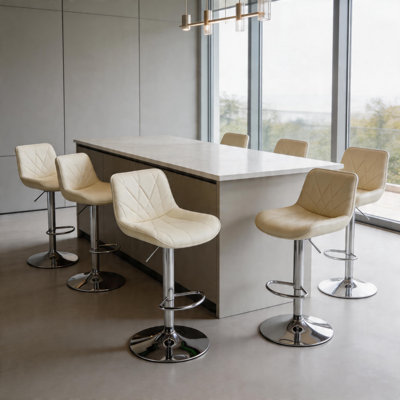 Mordern Adjustable Swivel Counter Height Bar Stools (Set of 6)