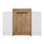 Meuble-lavabo autoportant de 48 po avec lavabo en céramique et 2 armoires de rangement, porte à fermeture douce, tablette réglable-506113729-506113731