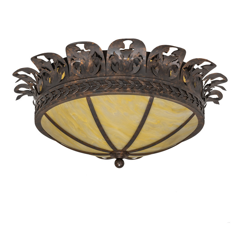 Plafonnier encastré à 4 lumières unique, H 12 po x l 28 po x P 28 po