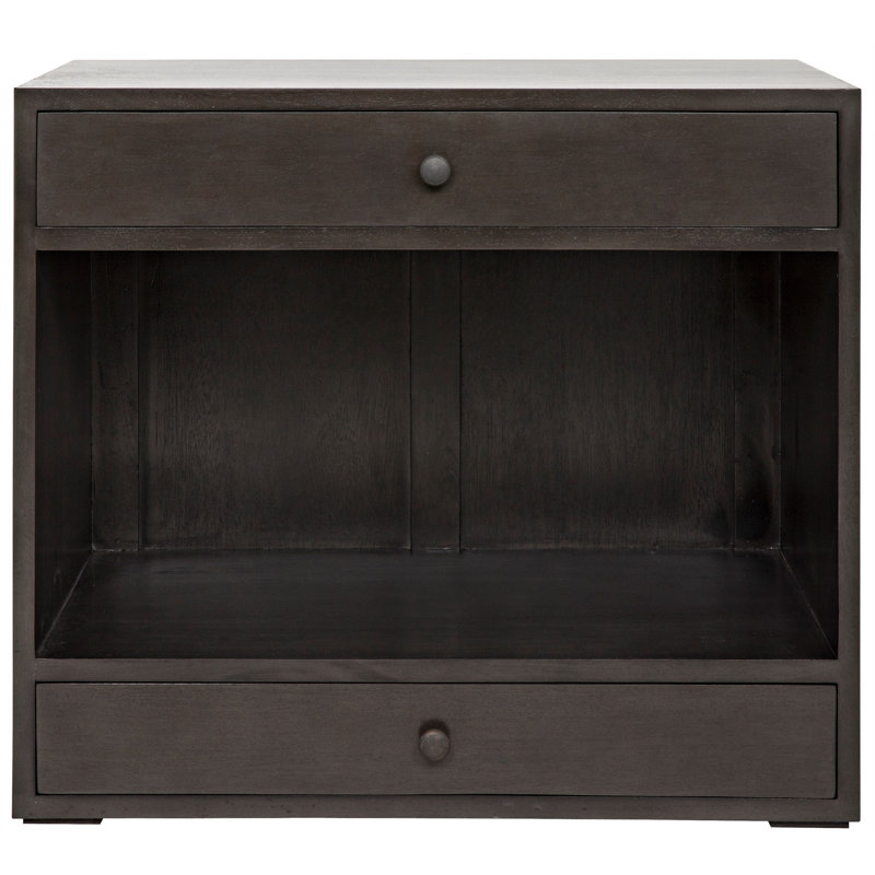 Table de bout avec rangement Sumiko, H 27,5 po x l 30 po x P 18 po