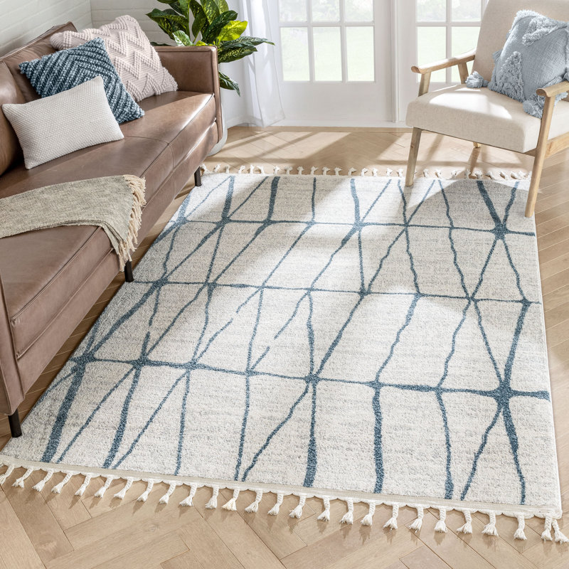 Serenity Geometric Synthetic Area Rug, Rectangle 120 x 160cm