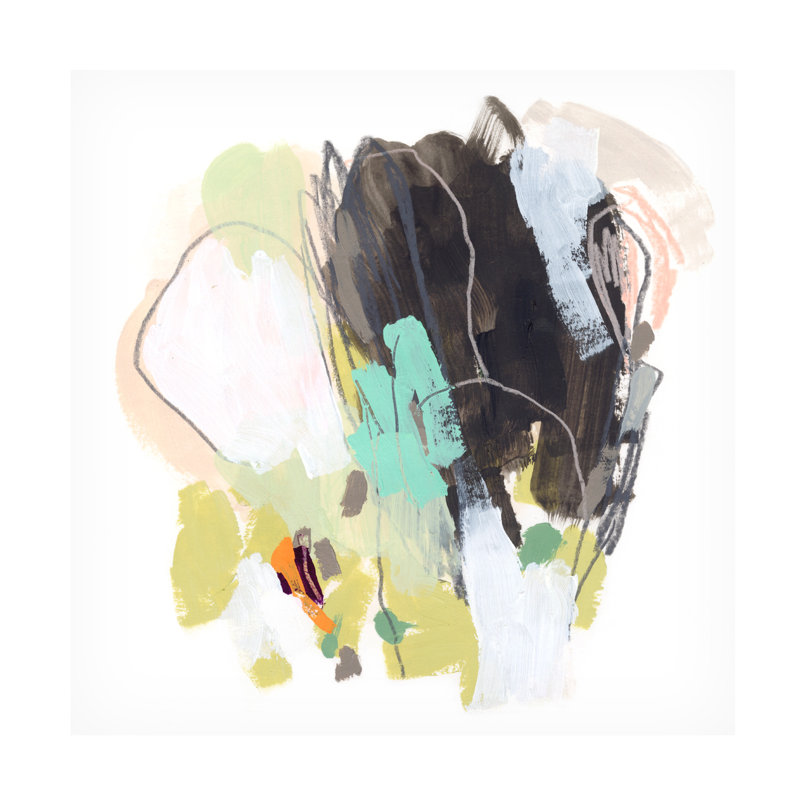 Abstract Modern Multicolor Canvas Art Print, 24" x 24"