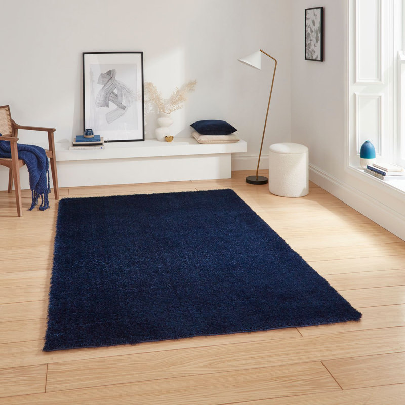 Lux Shaggy area rug Machine Woven Navy, Rectangle 160 x 230cm