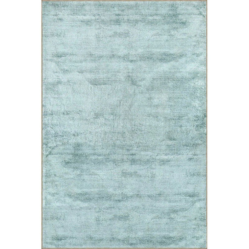 Creative Blue Colorful Patterned Decorative Carpet, Round 4'