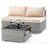 Brittanynicole Wicker 2 - Person Patio Conversation Set with Cushions-2054478284