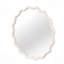Miroir décoratif rond en bois massif ondulé 24 po, pour chambre à coucher, salle de bain, salon, vestibule-248213784