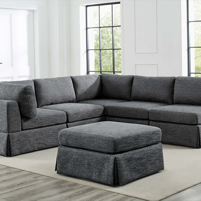 Canapé modulaire 6 pièces rembourré