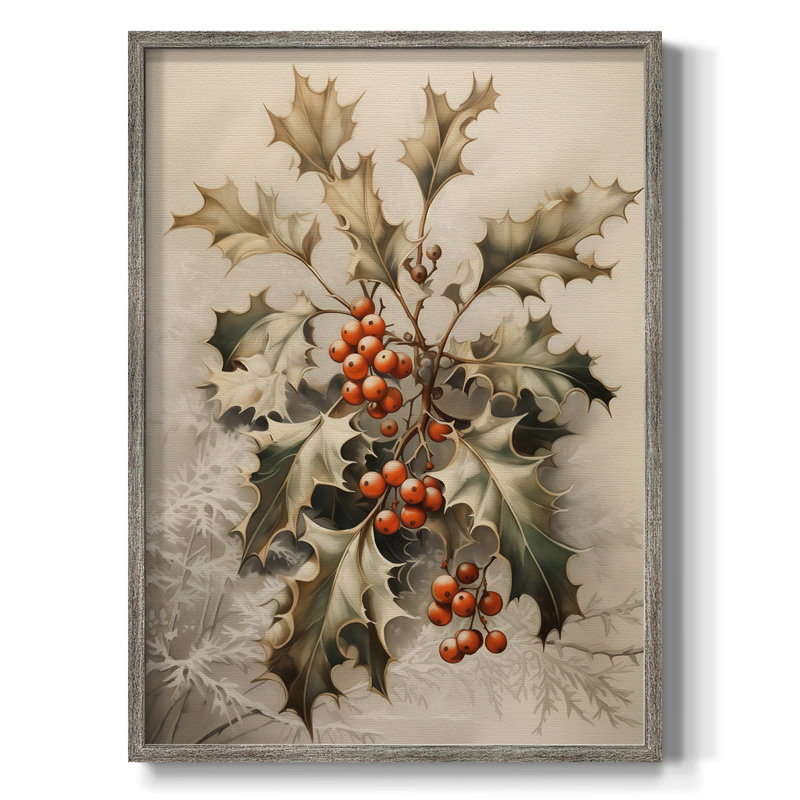 Christmas Holiday Art DCXCVIII Framed Print - Solid Wood, H 15 po x l 12 po