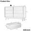 Brun, commode double 6 tiroirs, style rétro, design biseauté, commode