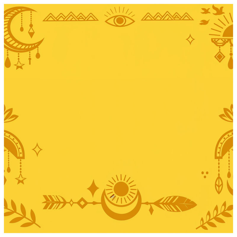 Yellow Bohemian Elements Double Sided Throw Pillows, 18 x 18 inches