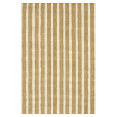 Tapis tissé à la main rayé brun et brun clair en sisal Fayean